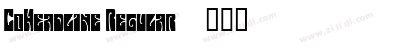 CoHeadline Regular字体转换